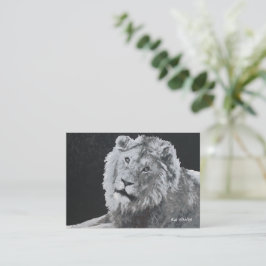 Carte De Correspondance Leo, Lion d'Afrique, Signets animaux