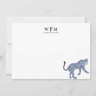 Carte De Correspondance Leopard Luxe