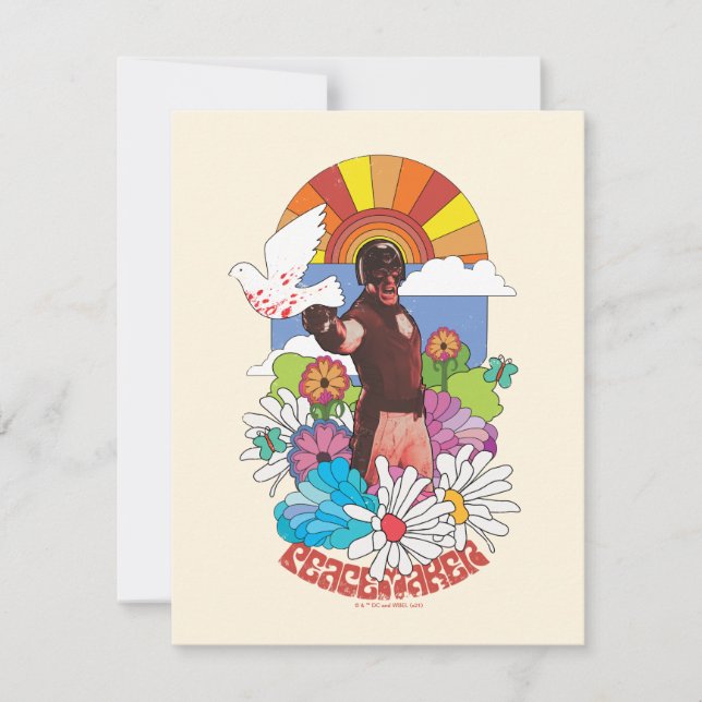 Carte De Correspondance L'équipe du suicide | Fleurs et soleil Peacemaker (Devant)