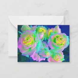 Carte De Correspondance Les Roses Perlées Iridescentes
