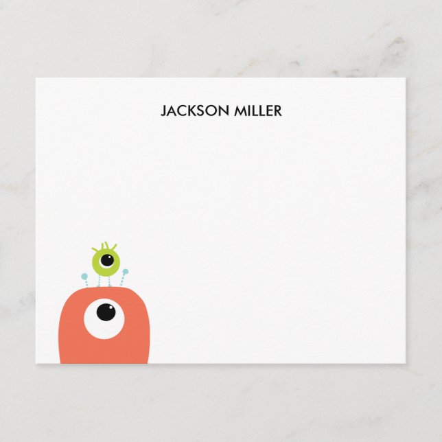 Carte De Correspondance Les yeux sur vous | Papeterie personnalisée A2 (Devant)