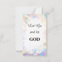 *~ LET GO Inspirational Kindness AP62 Note Card