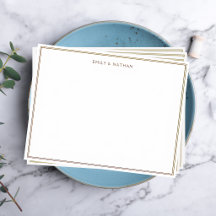 Ligne Marron Bordure Couple Mariage Engagement Sur