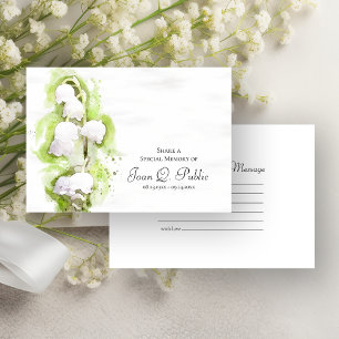 Carte De Correspondance Lily of the Valley Flowers Partagez un souvenir fu