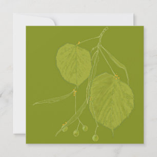 Carte De Correspondance Linden Feuilles