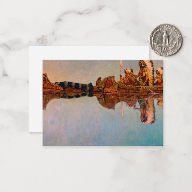 Carte De Correspondance L'inhumation de Newell Convers Wyeth (Devant/Arrière en situation)