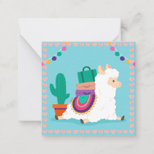 Carte De Correspondance Llama