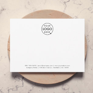Carte De Correspondance Logo commercial   Professionnel White