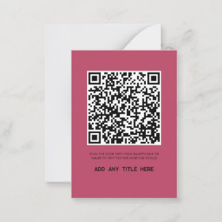 Carte De Correspondance Logo d'affaires moderne QR Code tendance