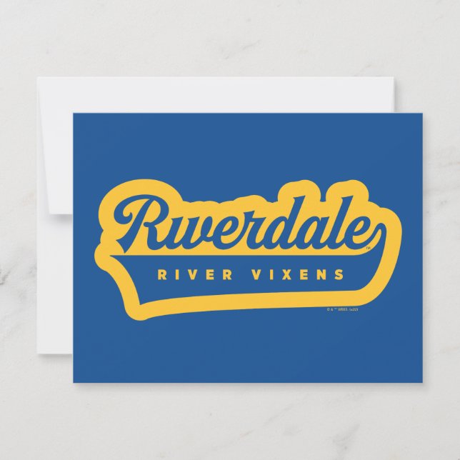 Carte De Correspondance Logo de Riverdale River Vixens (Devant)
