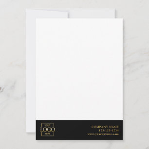 Carte De Correspondance Logo d'entreprise simple et moderne modifiable