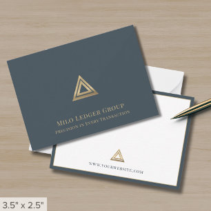 Carte De Correspondance Logo Gold professionnel