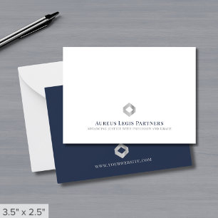 Carte De Correspondance Logo minimaliste moderne de luxe