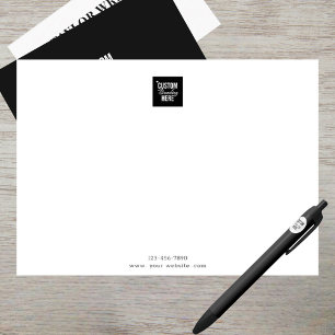 Carte De Correspondance Logo minimaliste professionnel blanc