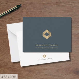 Carte De Correspondance Logo Or Luxe élégant