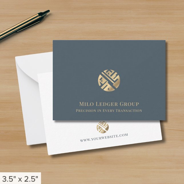 Carte De Correspondance Logo personnalisé pour les professionnels modernes (Créateur téléchargé)