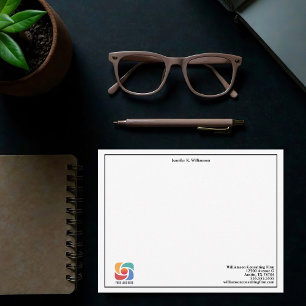 Carte De Correspondance Logo professionnel simple personnalisé