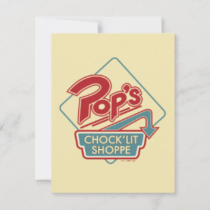 Carte De Correspondance Logo rouge de la boutique Pop's Chock'Lit