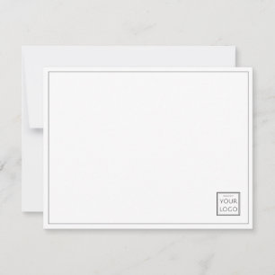 Carte De Correspondance Logo Simple Minimaliste Entreprise Marqué