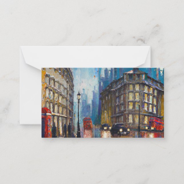 Carte De Correspondance Londres Rain (Devant)