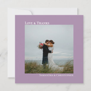 Carte De Correspondance Love & Merci Mini Lavender Mariage photo