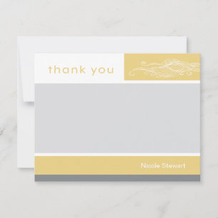 Carte De Correspondance Lovely Girl Custom Thank You Note Card