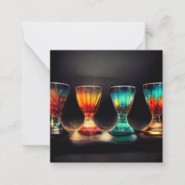 Carte De Correspondance Lunettes de vue artistiques (Devant)