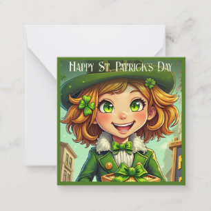 Carte De Correspondance Lutin joyeux - Saint-Patrick Chanceux