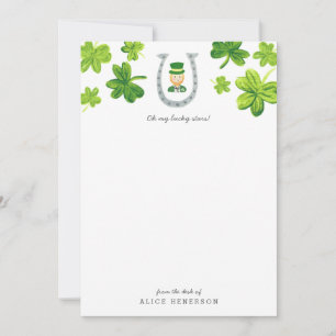 Carte De Correspondance Lutins Chanceux