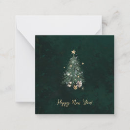 Carte De Correspondance Luxurious, artistic design with a festive tree