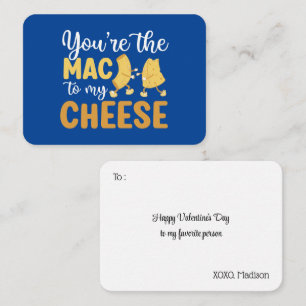 Carte De Correspondance Mac À Mon Fromage Amusant Pun Cute Valentines Jour
