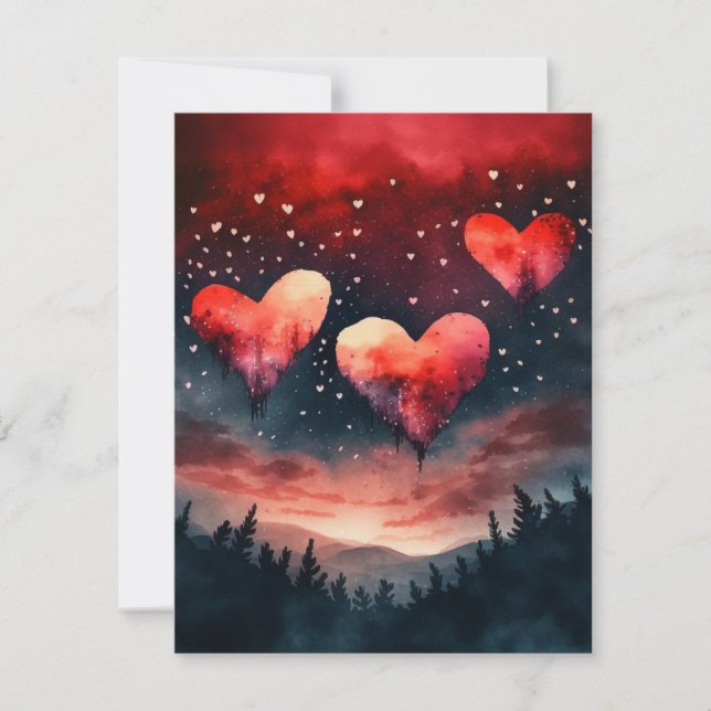 Carte De Correspondance Magnifique Saint-Valentin AI (Devant)