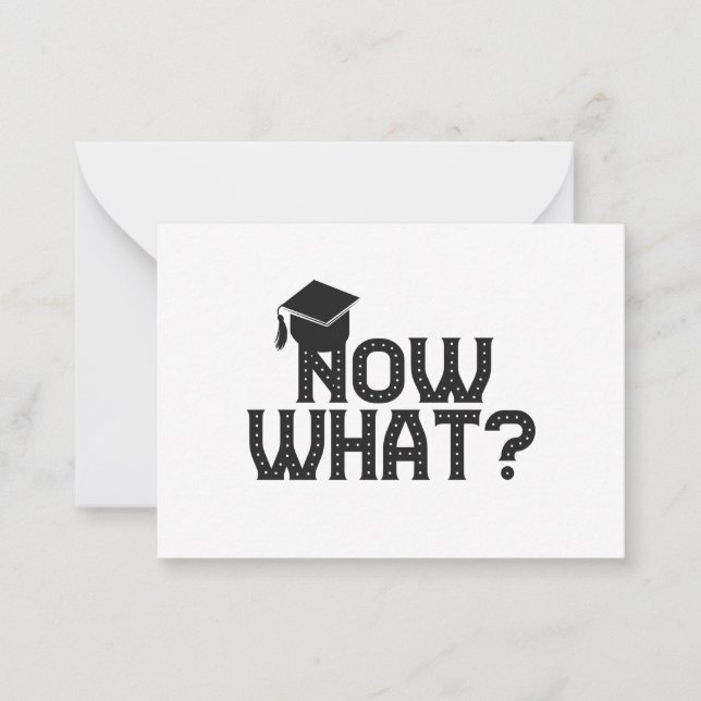 Carte De Correspondance Maintenant Quel Drôle Diplôme Principal Cadeau (Devant)