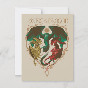 Carte De Correspondance Maison du Dragon   Bouclier dragon