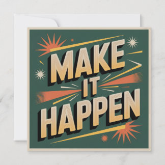 Carte De Correspondance Make It Happen