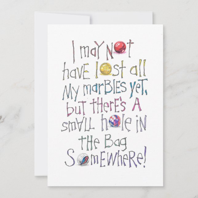 CARTE DE CORRESPONDANCE MARBLES PERDUS (Devant)