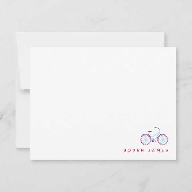 Carte De Correspondance Marchons à vélo (Devant)