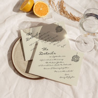 Mariage de tour de Champagne moderne rétro manuscr