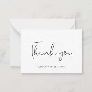Carte De Correspondance Mariage élégant BUDGET Petit Merci