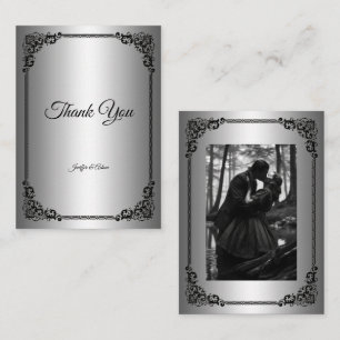 Carte De Correspondance Mariage Halloween gothique sombre