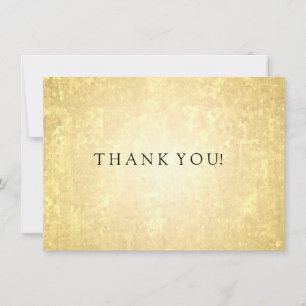 Carte De Correspondance Mariage Merci Note Gold Foil Stars Confetti