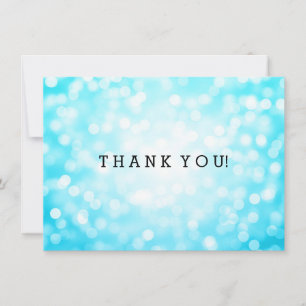 Carte De Correspondance Mariage Merci Note Parties scintillant Turquoise L