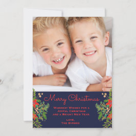 Carte De Correspondance Marine traditionnelle de Noël une photo