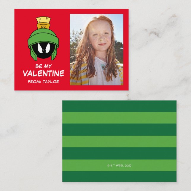 Carte De Correspondance MARVIN LE MARTIAN™ | Saint Valentin (Devant / Derrière)