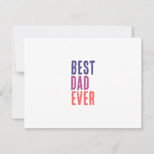 Carte De Correspondance Meilleur Papa Jamais Minimaliste Cool Professionne