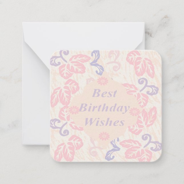 Carte De Correspondance Meilleurs voeux d'anniversaire (Devant)