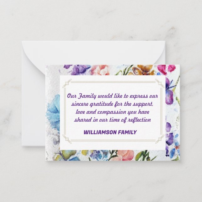 CARTE DE CORRESPONDANCE MERCI (Devant)