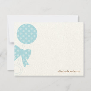 Carte De Correspondance Merci de douche à hochet bébé