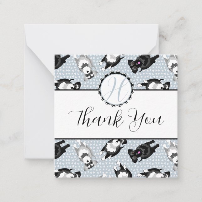 Carte De Correspondance Merci de savants miniatures mignons (Devant)