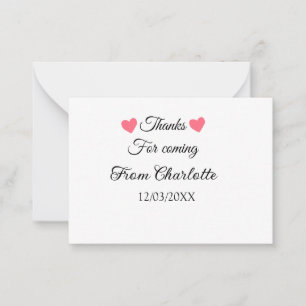 Carte De Correspondance merci de venir ajouter un message texte